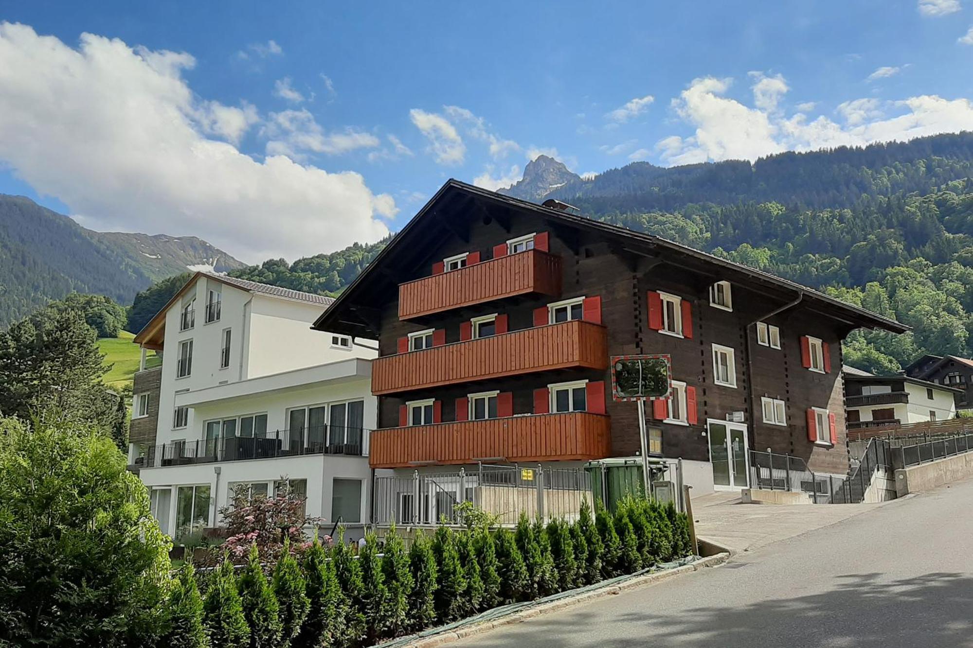 Ferienwohnung Haus Drei Türme Schruns Exterior foto